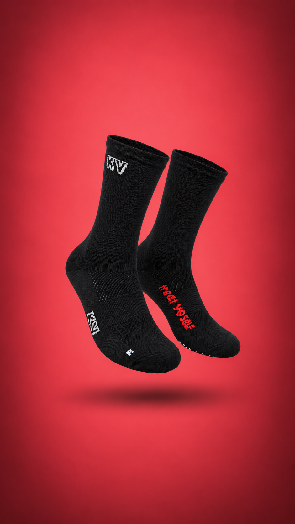 KV Black Ripper Gripper Socks - PRE ORDER