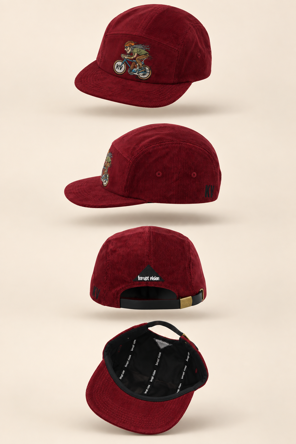 KV - LIVE FAST RIDE FUN Cord Hat