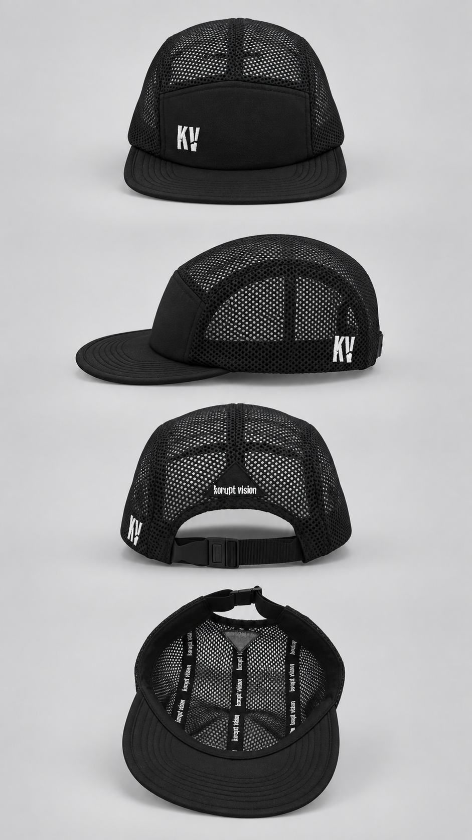 KV MESH RUN HAT Black
