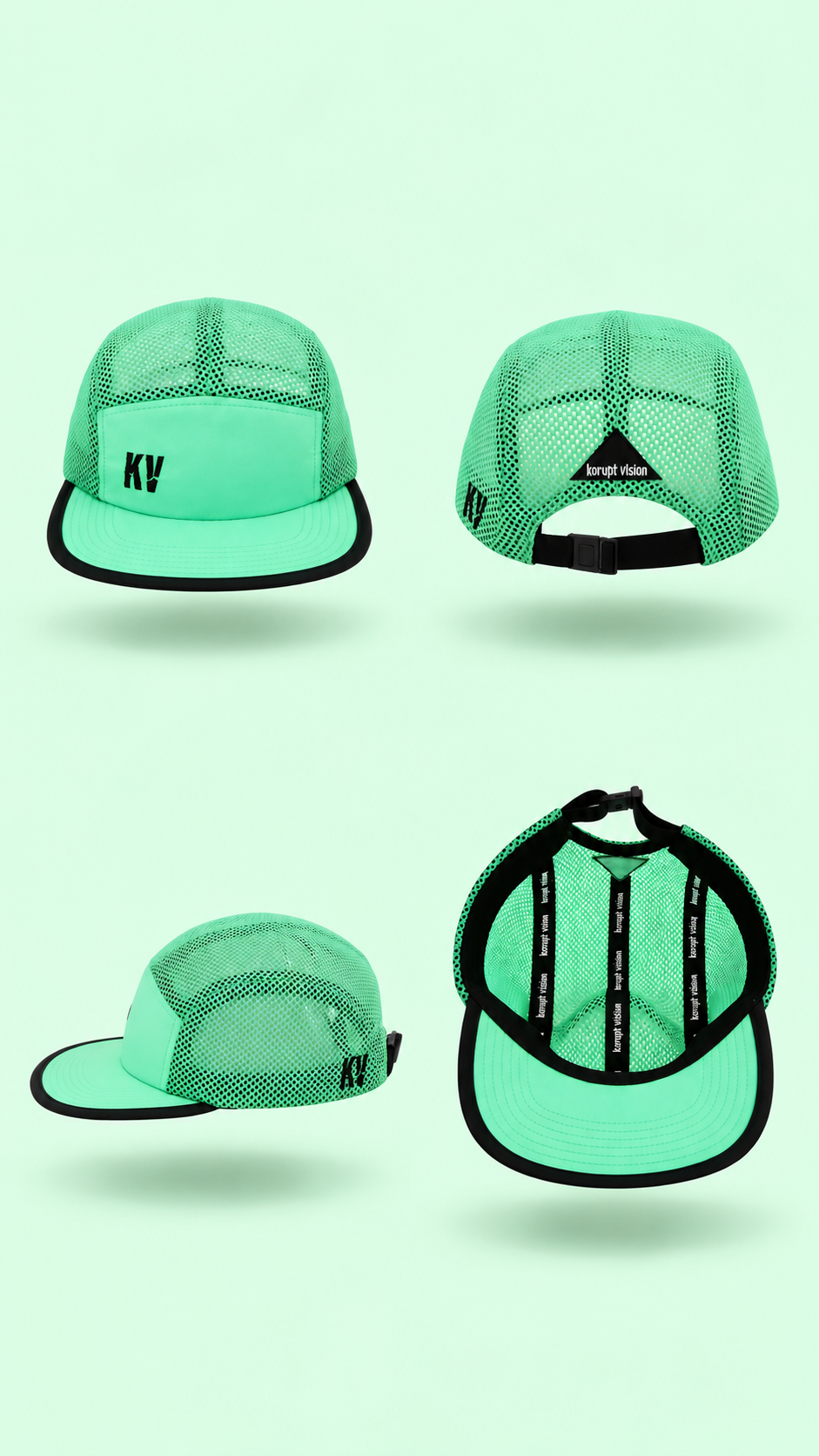 KV MESH RUN HAT Green