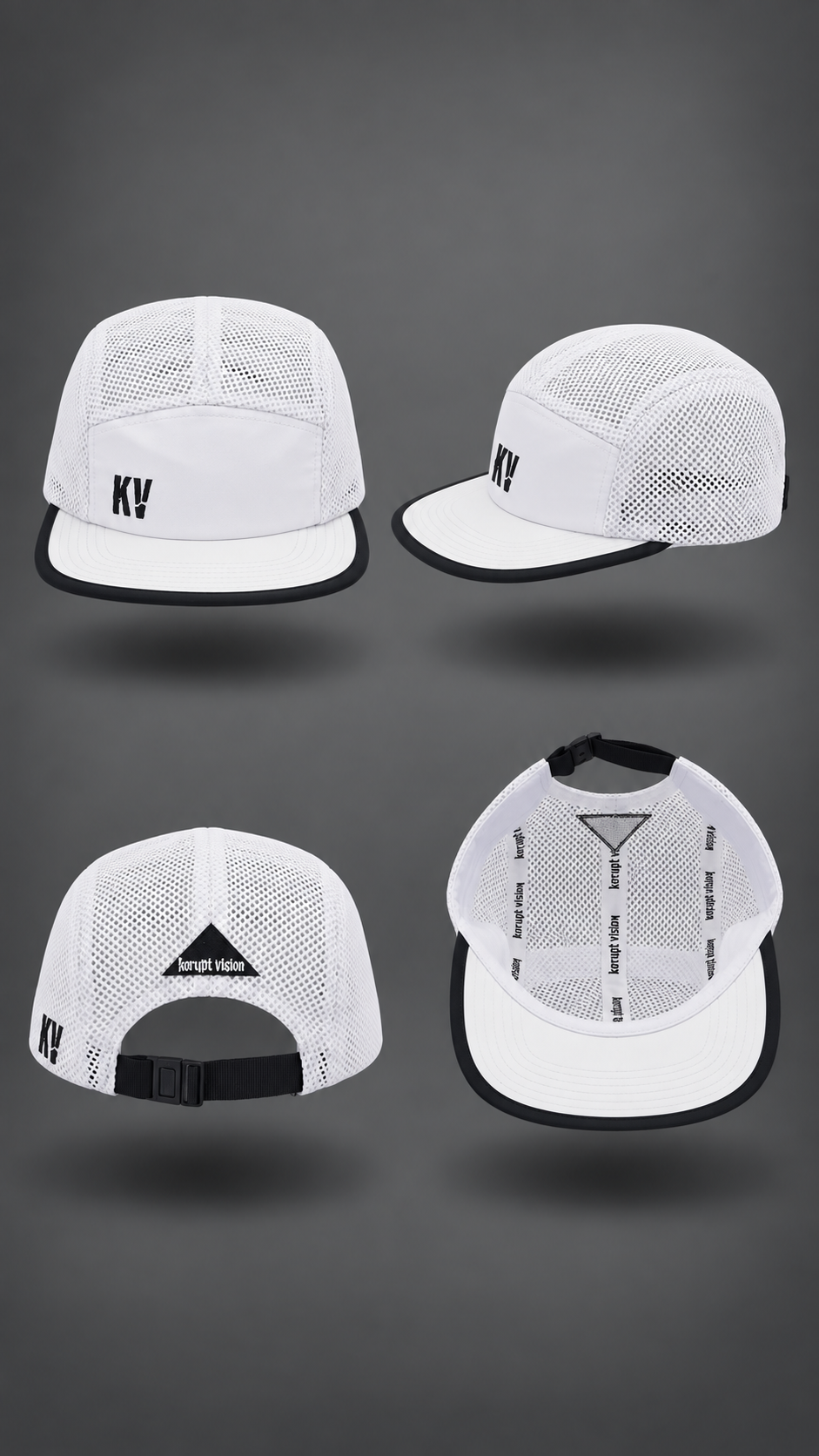KV MESH RUN HAT - White
