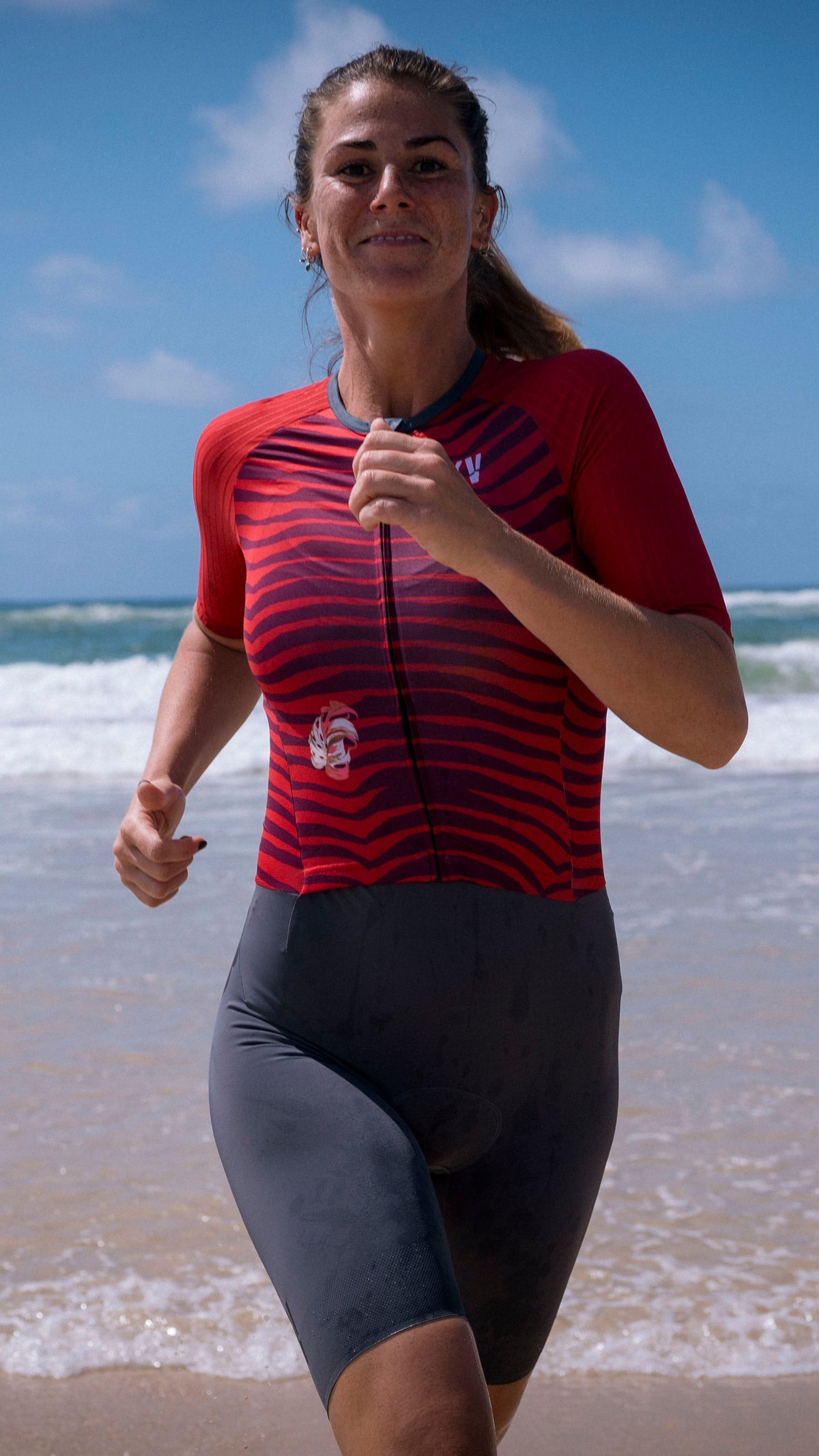 KV DEADLY TRISUIT - HIDDEN TIGER - BURGUNDY