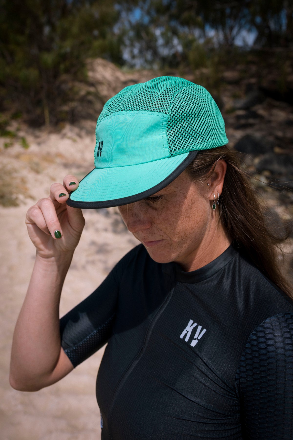KV MESH RUN HAT Green