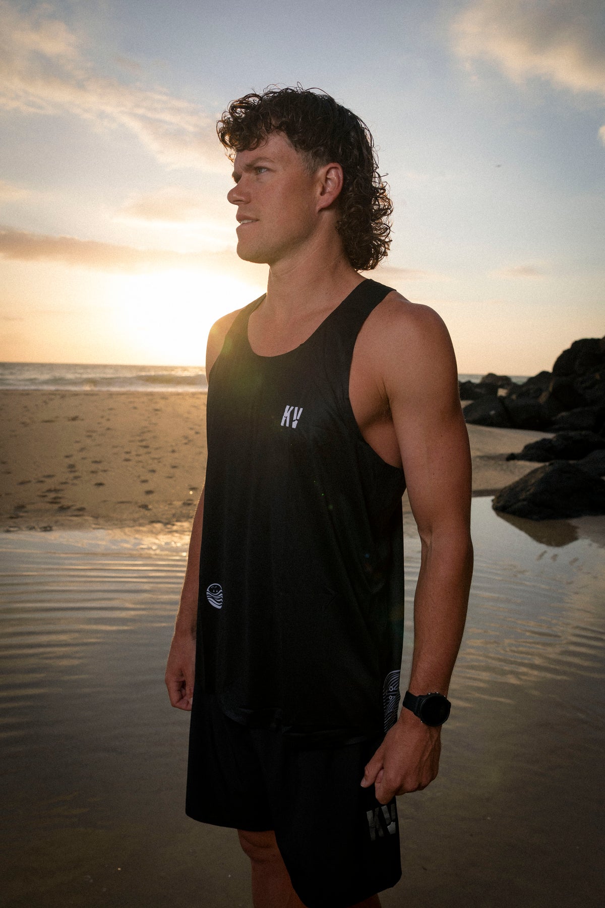 KV RUN SINGLET WAVE BLACK