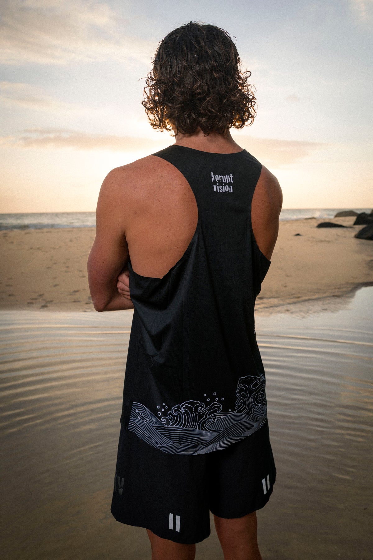 KV RUN SINGLET WAVE BLACK