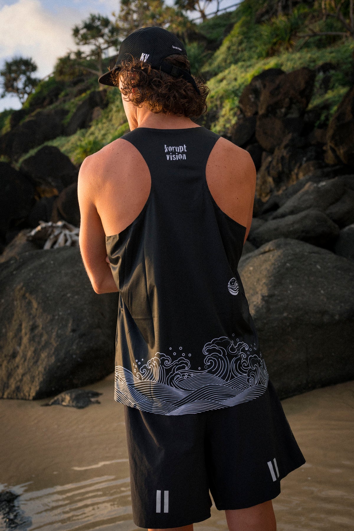 KV RUN SINGLET WAVE BLACK