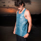 KV RUN SINGLET HIDDEN TIGER GREEN