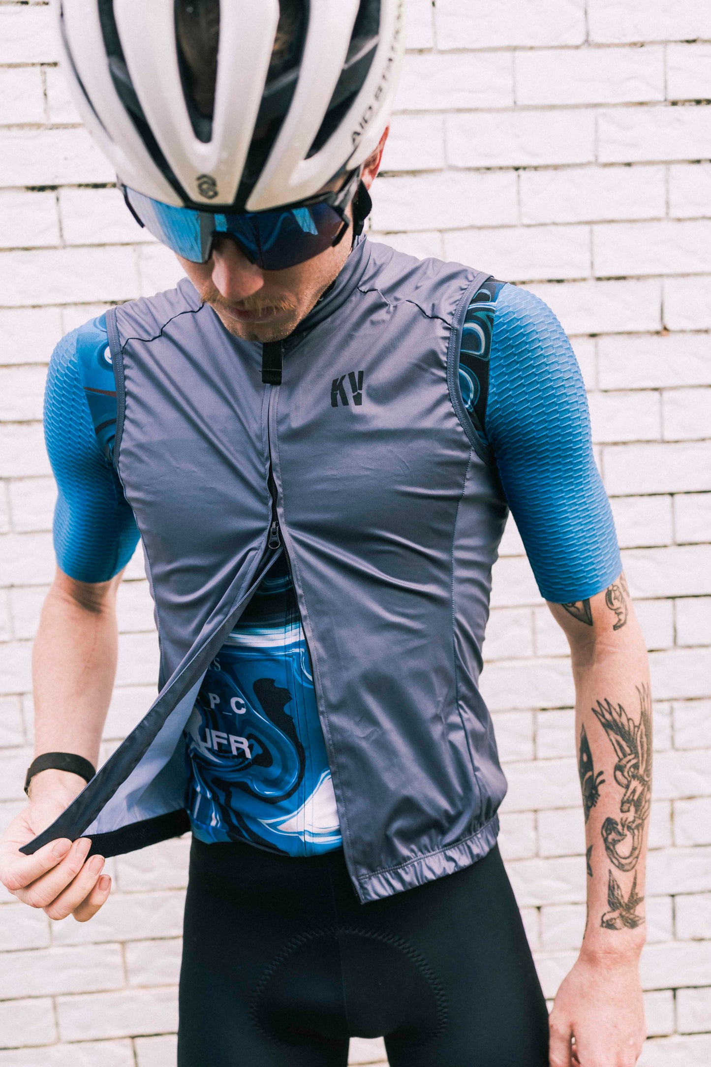 KV Cycling Vest Shark Grey Marble