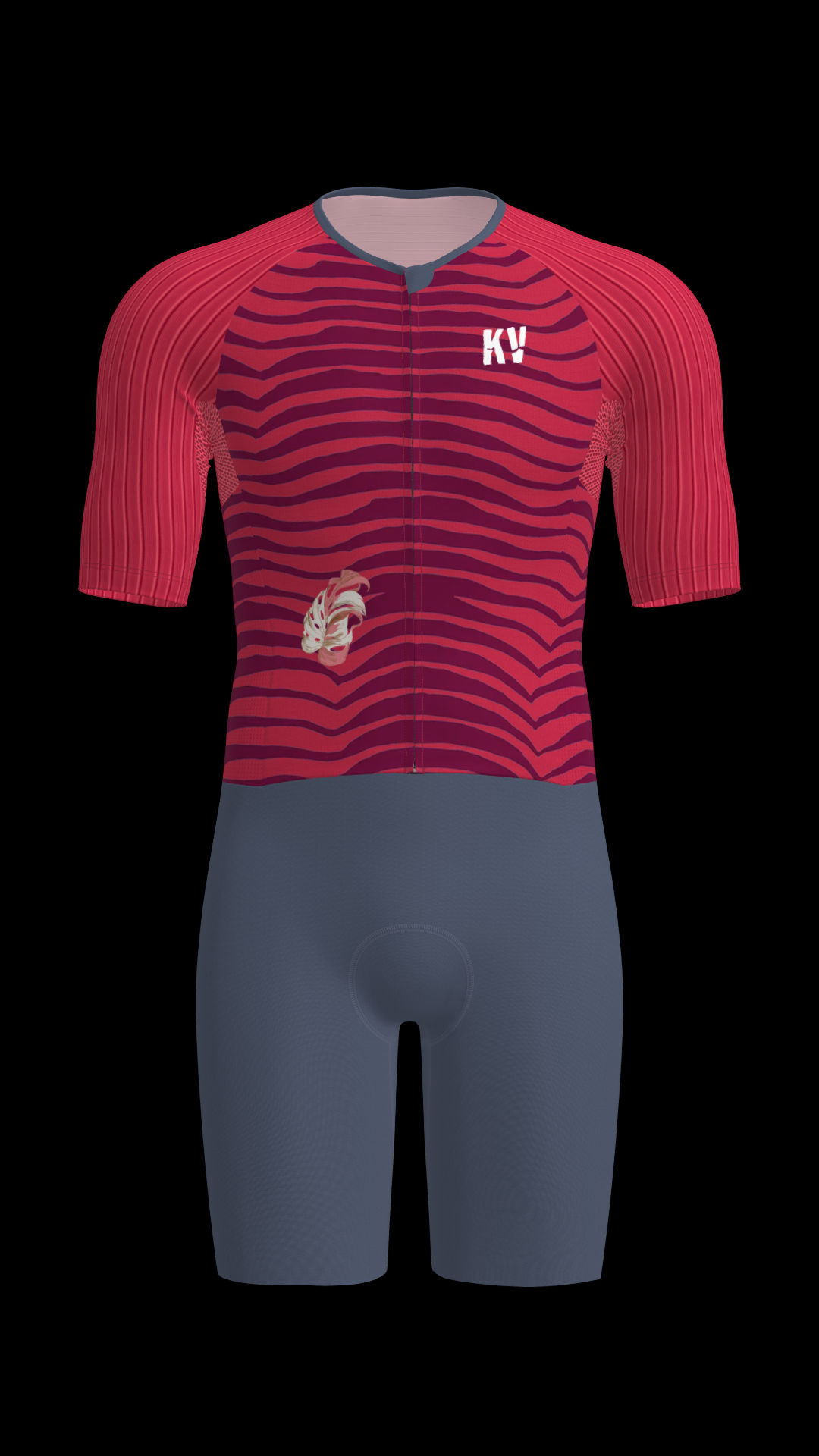 KV DEADLY TRISUIT - HIDDEN TIGER - BURGUNDY