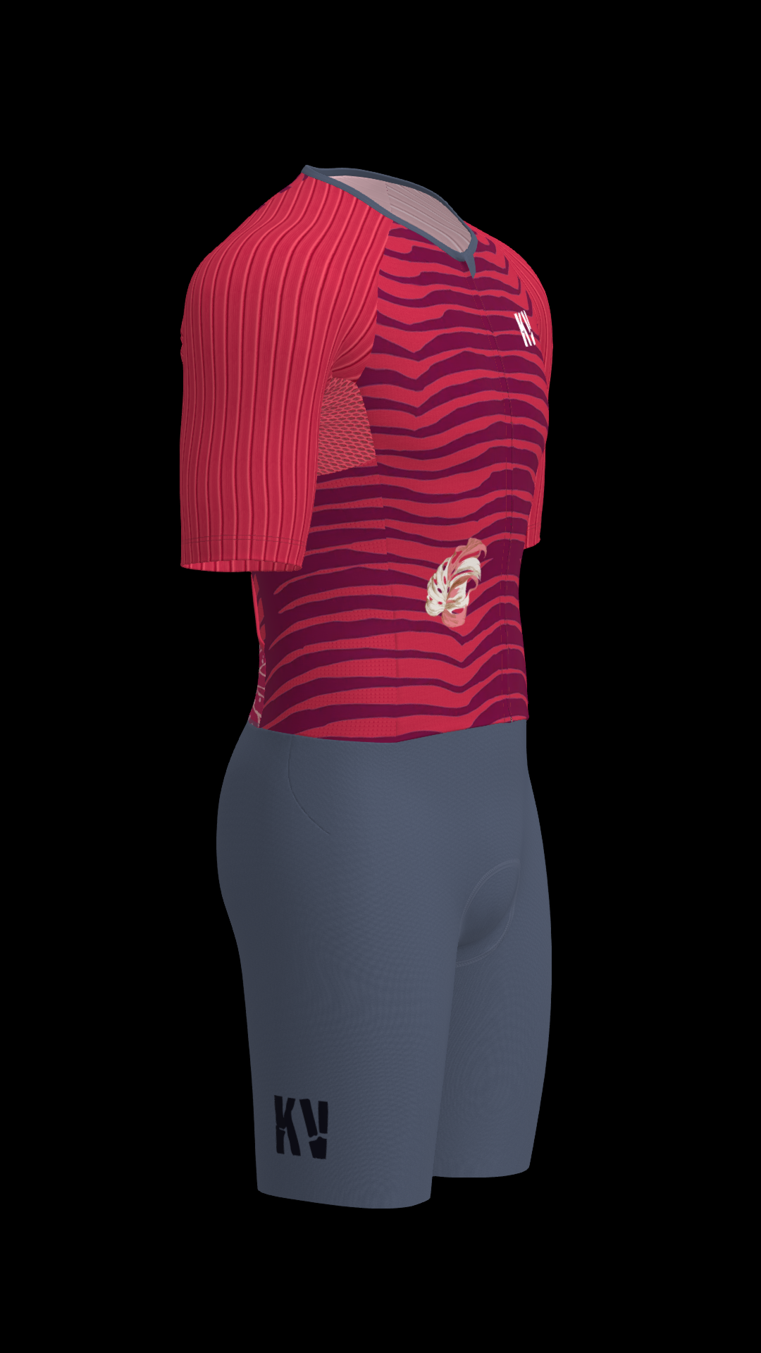 KV DEADLY TRISUIT - HIDDEN TIGER - BURGUNDY