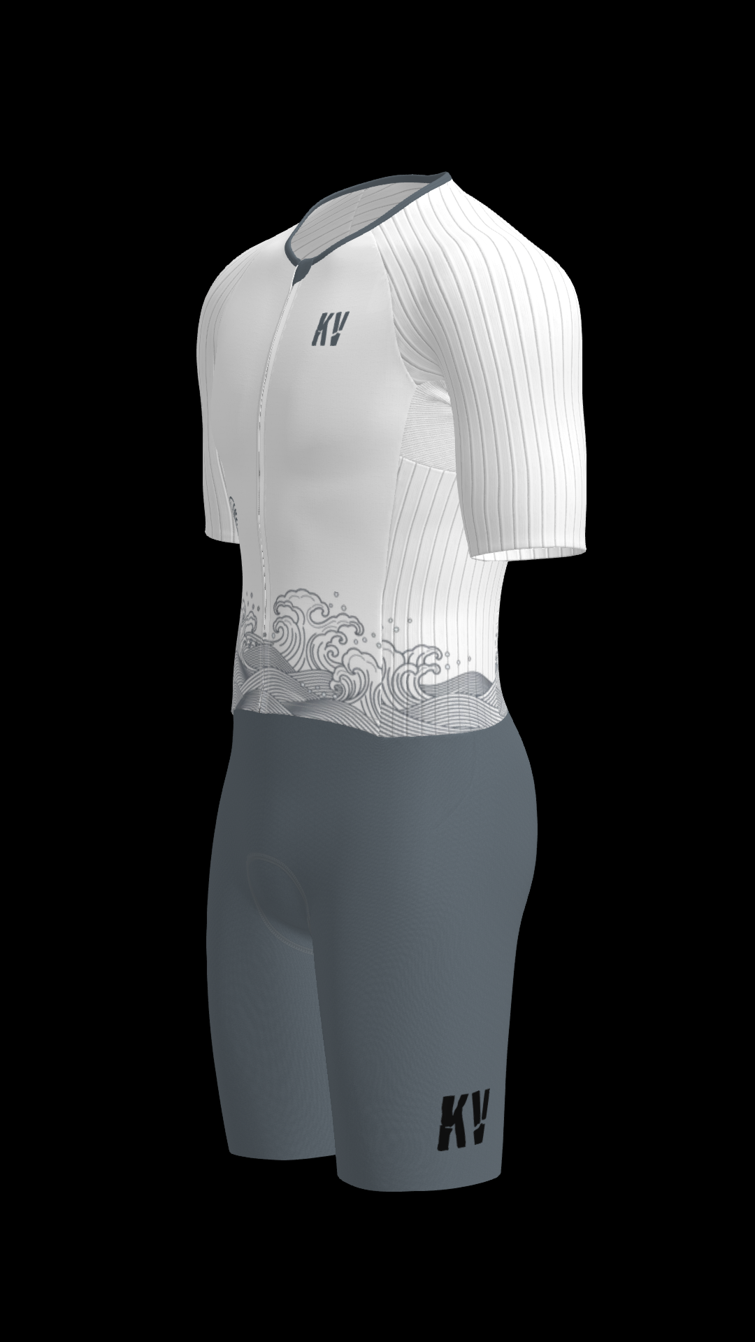 KV AIRAID Trisuit - WAVE Grey White
