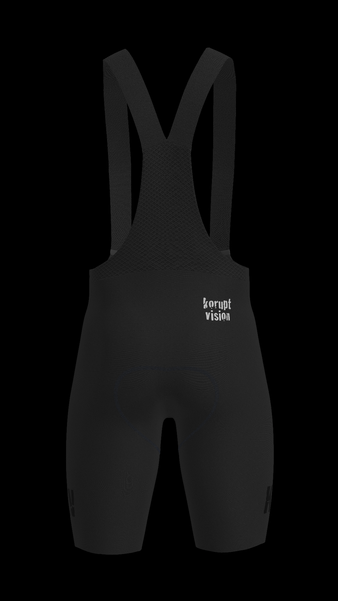 KV Cycling Stealth Pro Bib Black on Black