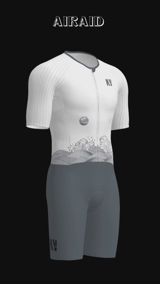 KV AIRAID Trisuit - WAVE Grey White
