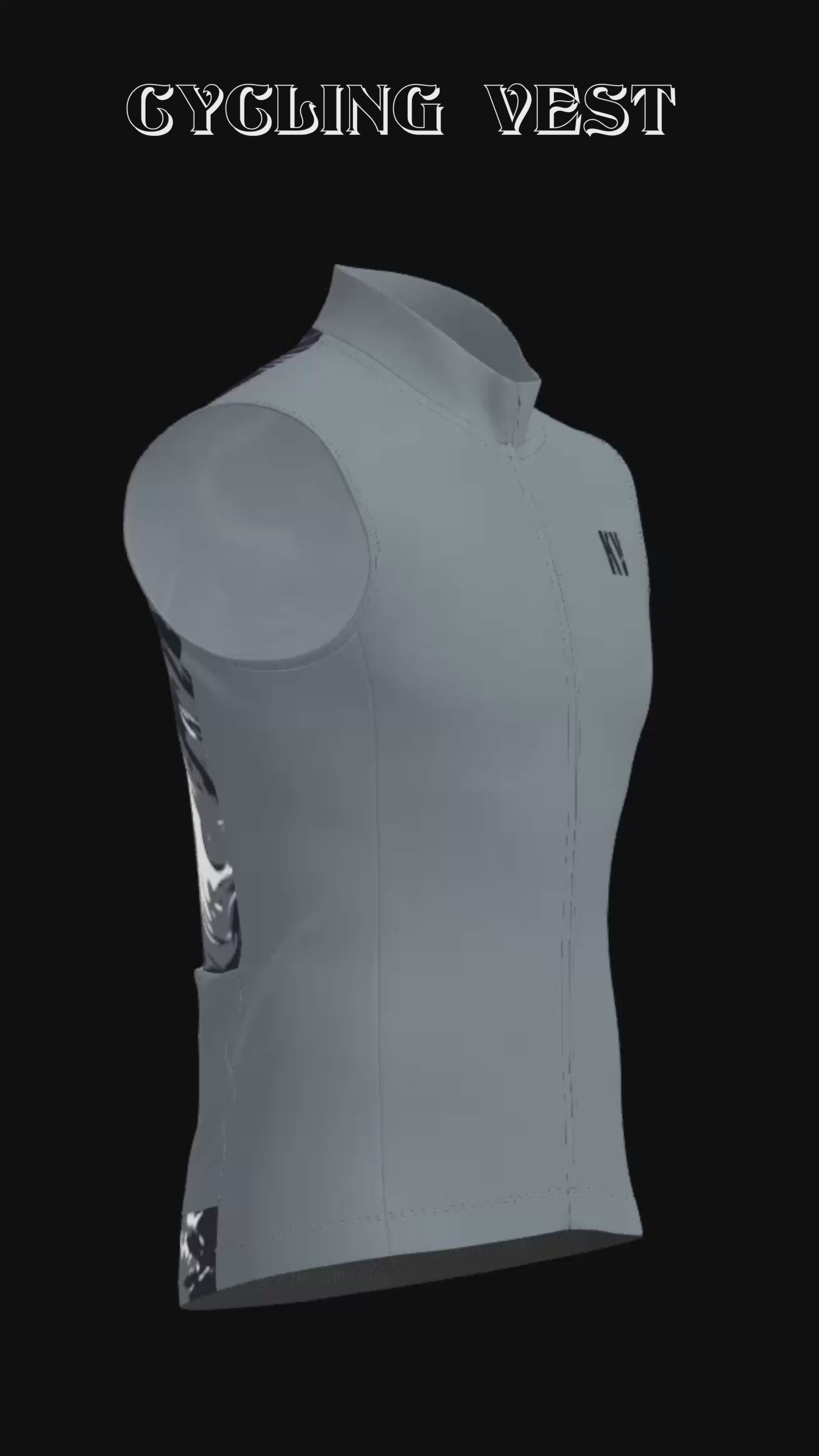 KV Cycling Vest Shark Grey Marble