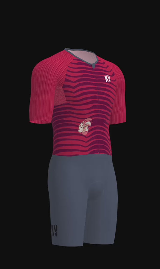 KV DEADLY TRISUIT - HIDDEN TIGER - BURGUNDY